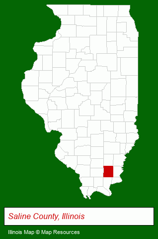 Illinois map, showing the general location of All In One Real Estate Company