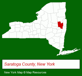 New York map, showing the general location of Purdy Realty