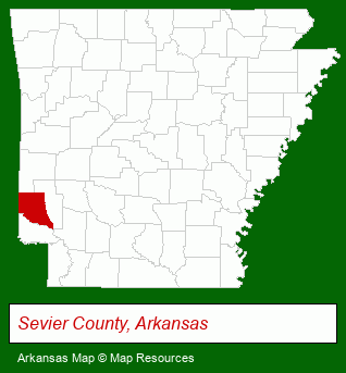 Arkansas map, showing the general location of Classic Country Realty Auction