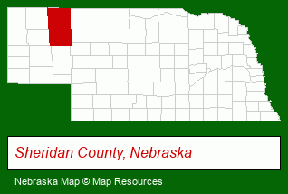 Nebraska map, showing the general location of Sandhills Land & Property Management