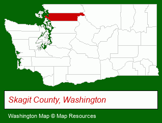 Washington map, showing the general location of RE Max Territory