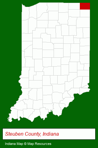 Indiana map, showing the general location of Era Hansbarger Realty