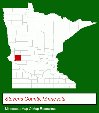 Minnesota map, showing the general location of Morris Housing Authority