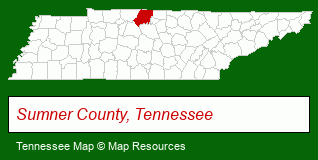 Tennessee map, showing the general location of Wally Gilliam Real Estate