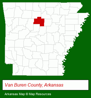 Arkansas map, showing the general location of Arkansas Mountain Real Estate