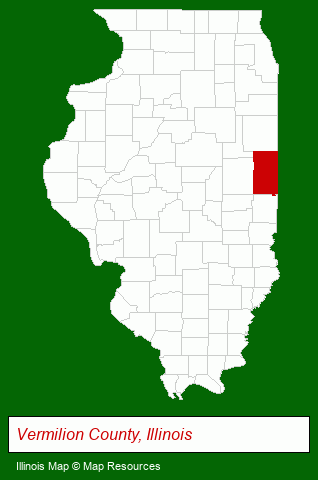 Illinois map, showing the general location of Midwest Agri Credit CO