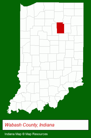 Indiana map, showing the general location of Atlas Building Service