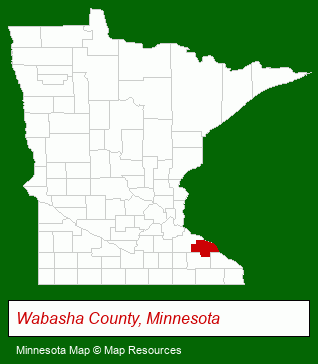 Minnesota map, showing the general location of Semmchra