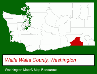 Washington map, showing the general location of Coldwell Banker