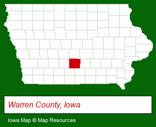 Iowa map, showing the general location of Innovations Realty