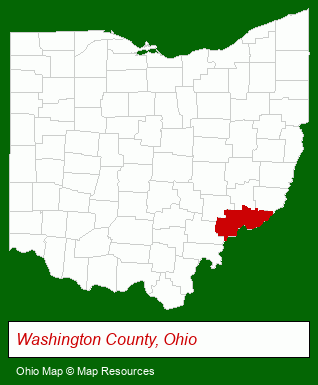 Ohio map, showing the general location of Christy & Associates Inc