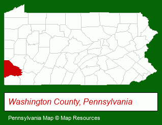 Pennsylvania map, showing the general location of Sheryl Morgan, Realtor