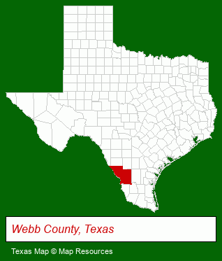 Texas map, showing the general location of Swisher & Martin Realty