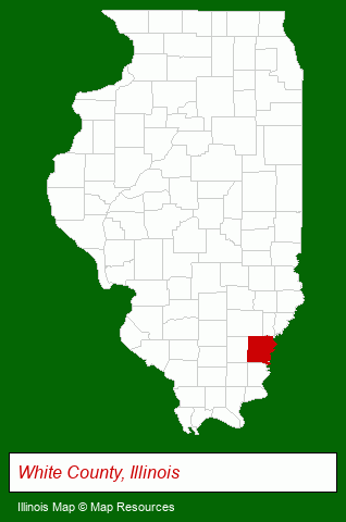 Illinois map, showing the general location of First Bank - Main Location