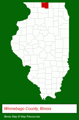 Illinois map, showing the general location of Siena On Brendenwood