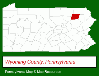 Pennsylvania map, showing the general location of Kintner Modular Homes Inc